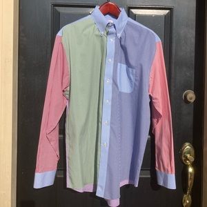 Brooks Brothers Multi-Colored Gingham Button Down Shirt  Size XL